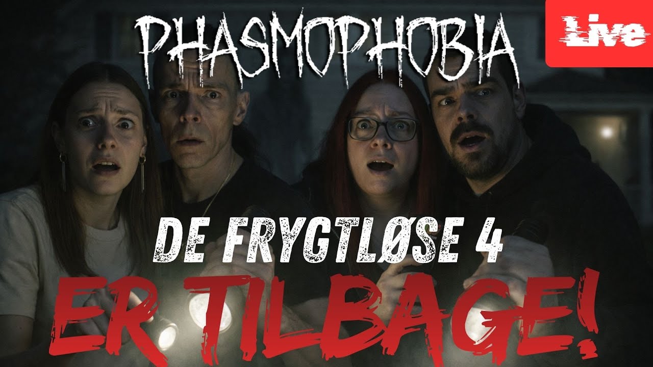 🔴 LIVE | De Frygtløse 4 er tilbage! 👻 Tilbage på skolebænken i Phasmophobia?