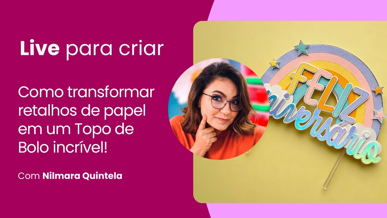 Como transformar RETALHOS DE PAPEL em um Topo de Bolo incrível!