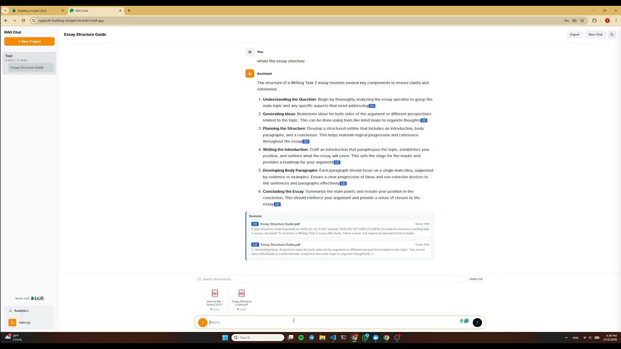 RAG project template demo