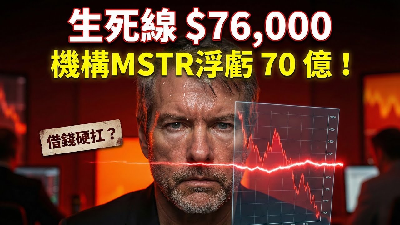 瘋狂舉債11%也要買！MSTR成本線$76,000告急，機構浮虧70億，「老錢接盤」的最大騙局破滅？🚨💸