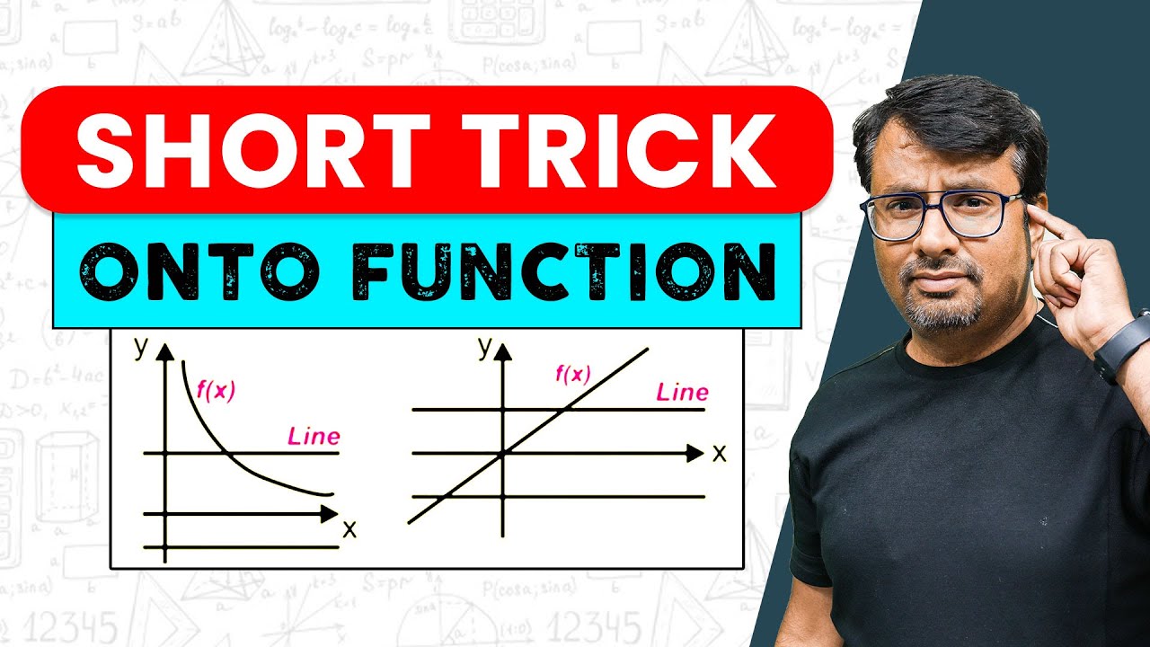 Onto Function | Surjective Function | Short Trick Of Onto Function  By Graph
