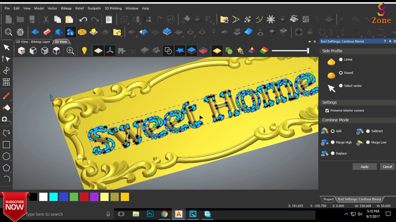 House Name Plate ~ ArtCam