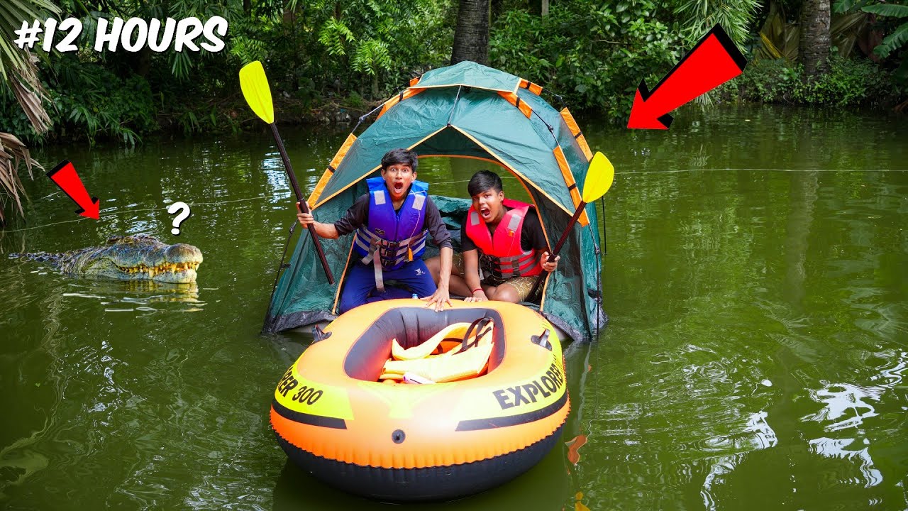 পুকুরের ওপরে ফুল নাইট ক্যাম্পিং 🏕️🌙 | Family Adventure Vlog | 
