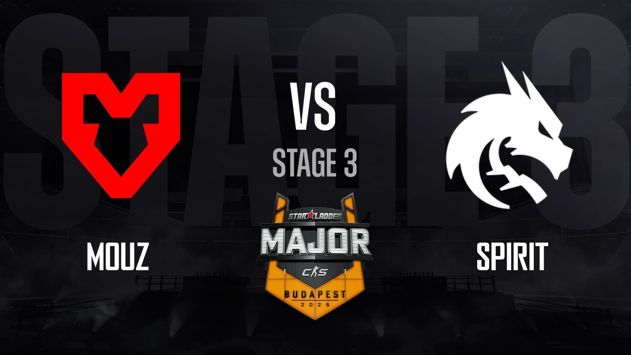 MOUZ vs Spirit | StarLadder Budapest Major 2025 - STAGE 3 - Day 2