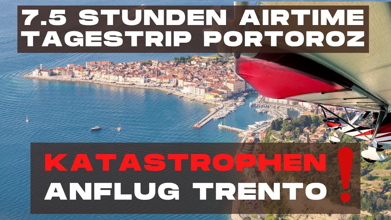Flug nach Portoroz mit der C42 - Chaos am Funk - NIE WIEDER ! !