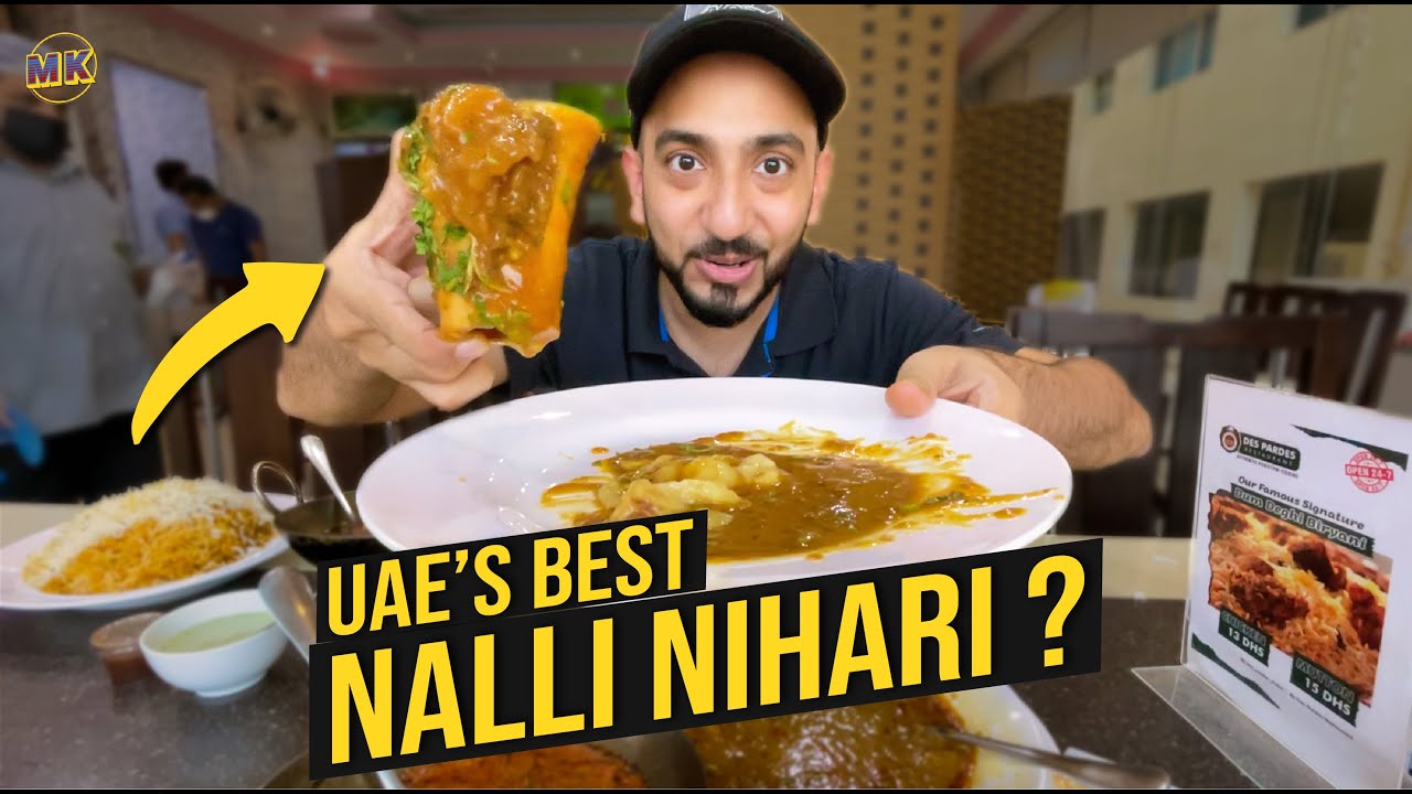 Dubai's BEST Pakistani Food? 🇦🇪🇵🇰 Nalli Nihari, Biryani, BBQ.. Des Pardes, Karama | Mohz Khan Vlogs