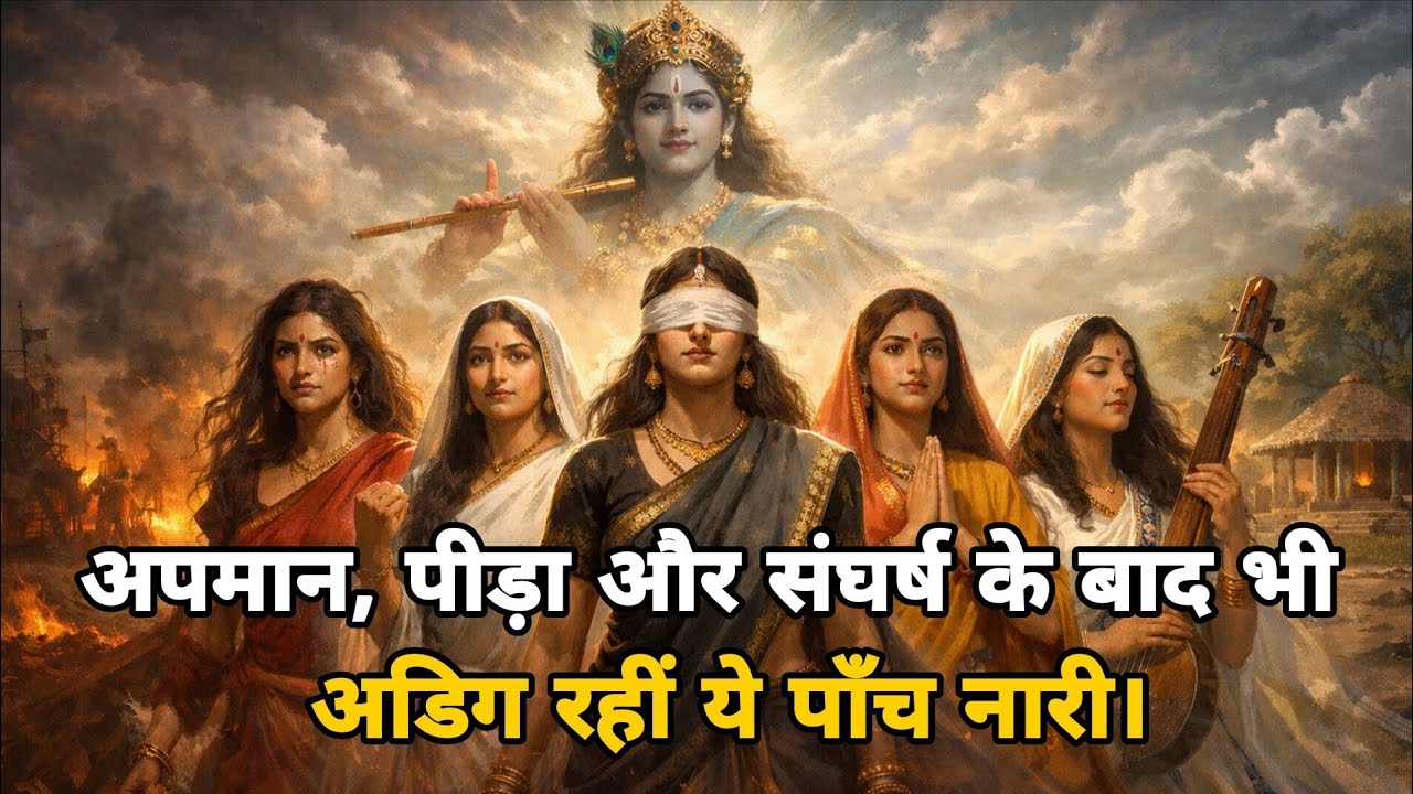 अपमान, पीड़ा और संघर्ष के बाद भी अडिग रहीं ये पाँच नारी | Dharmik Gyan | Best Krishna motivation