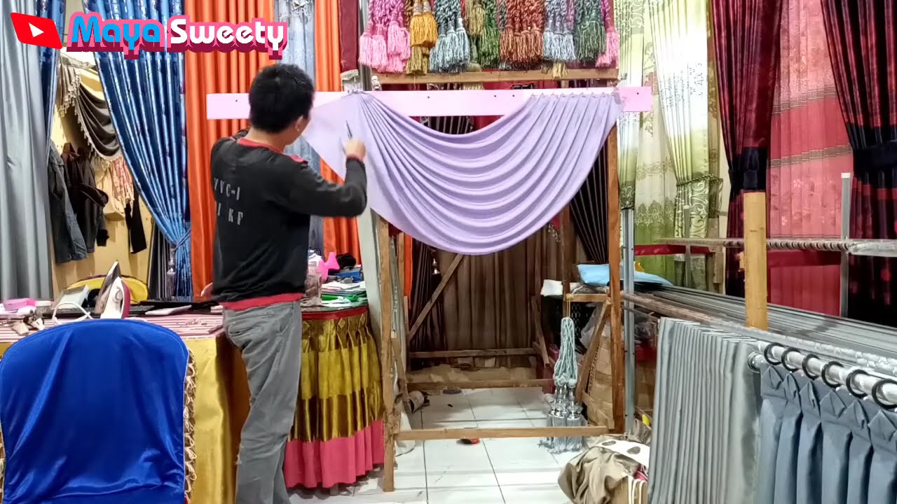 cara membuat gorden