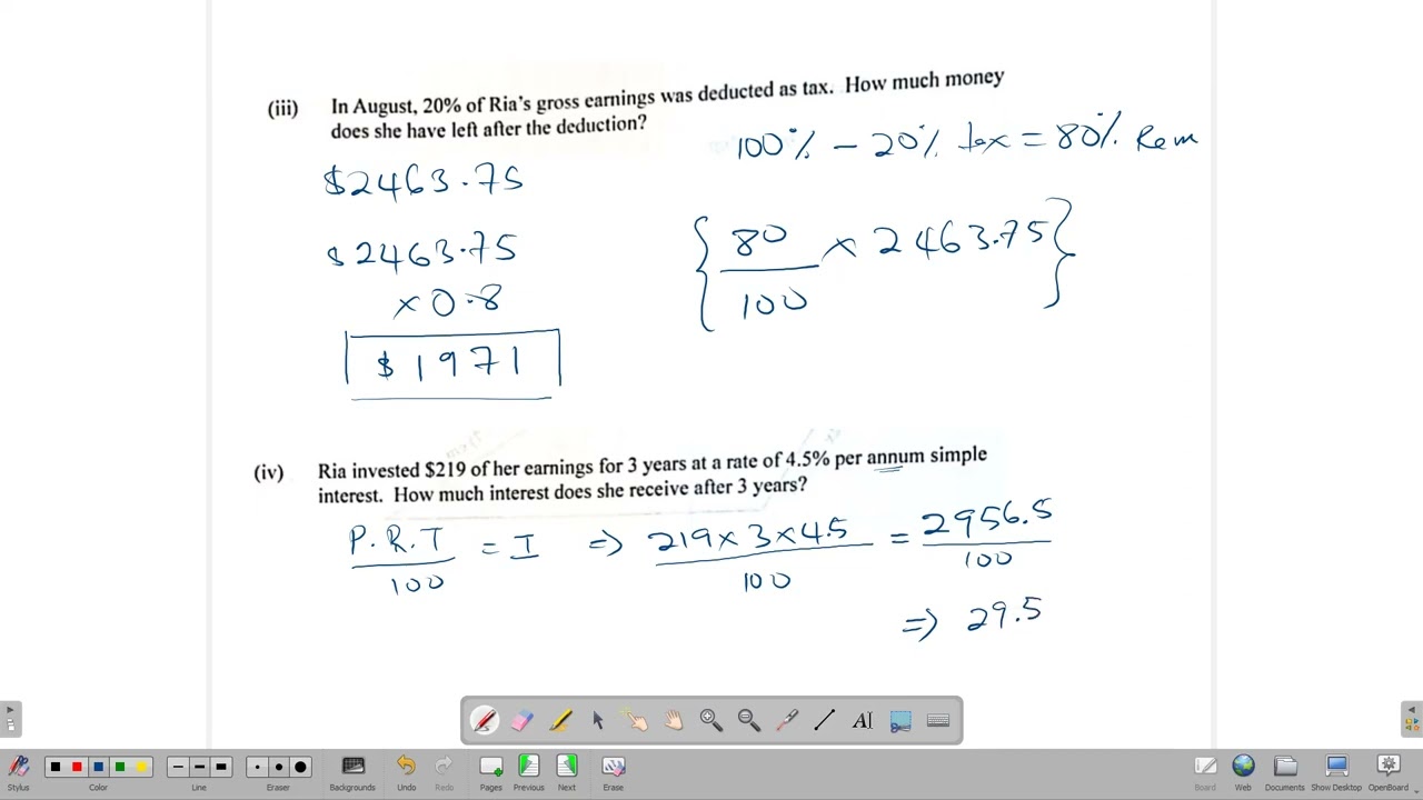 CSEC Mathematics January 2022 Paper 2  Questions 1-4 solutions