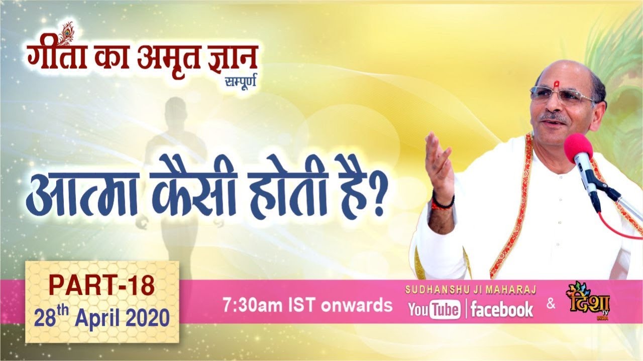 Gita Ka Amrit Gyaan-18 | आत्मा कैसी होती है ? | 28 April 2020 | Anand Dham Ashram