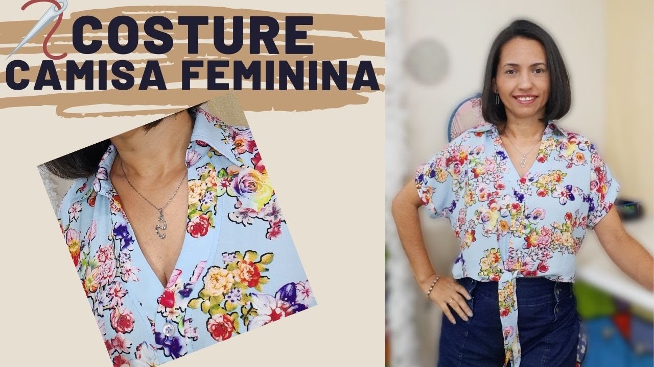 PASSO A PASSO DA CAMISA DE MANGA JAPONESA COM VISTA DIFERENCIADA I Vídeo com dicas para entretelar