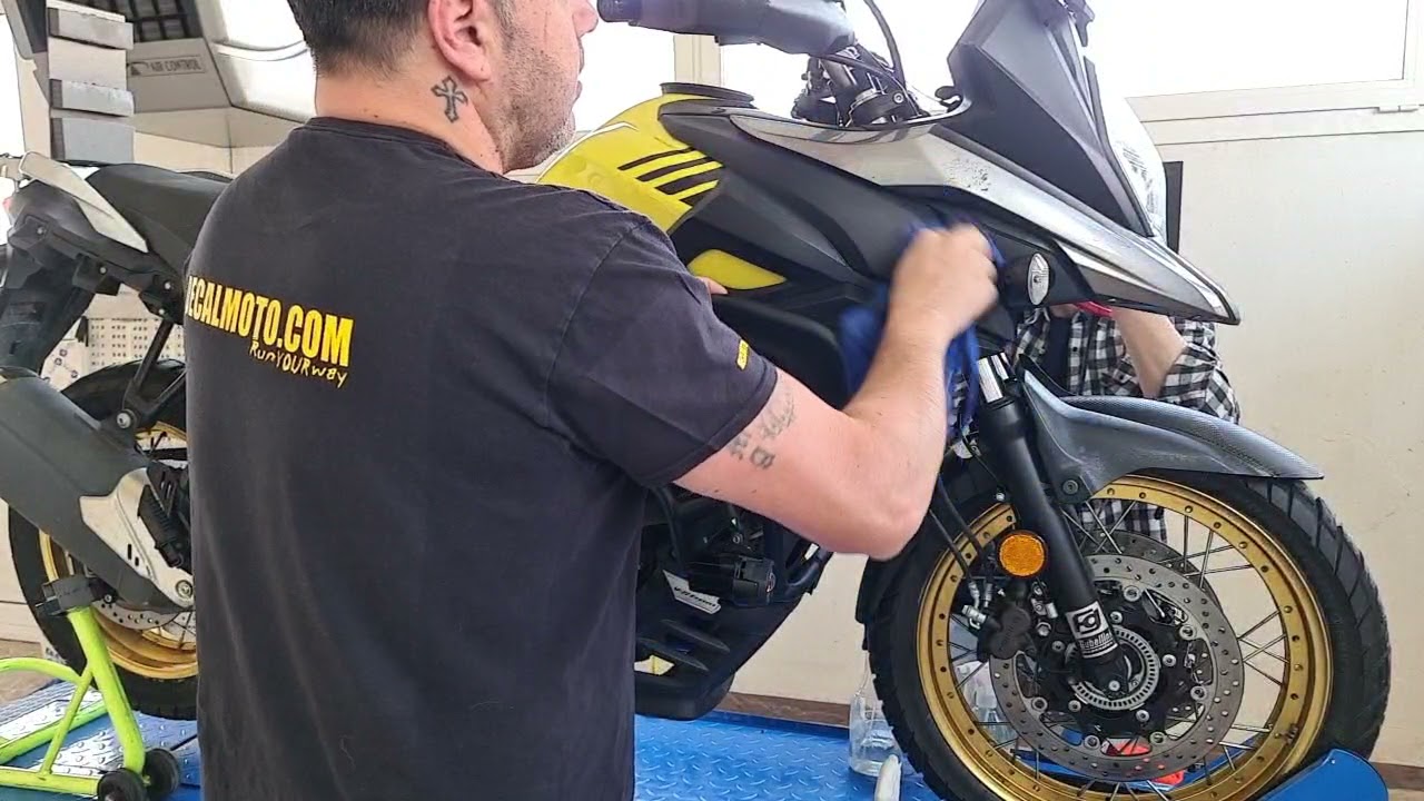 tutorial kit stickers application Suzuki vstrom 650 2017 2021 Available Decalmoto.com