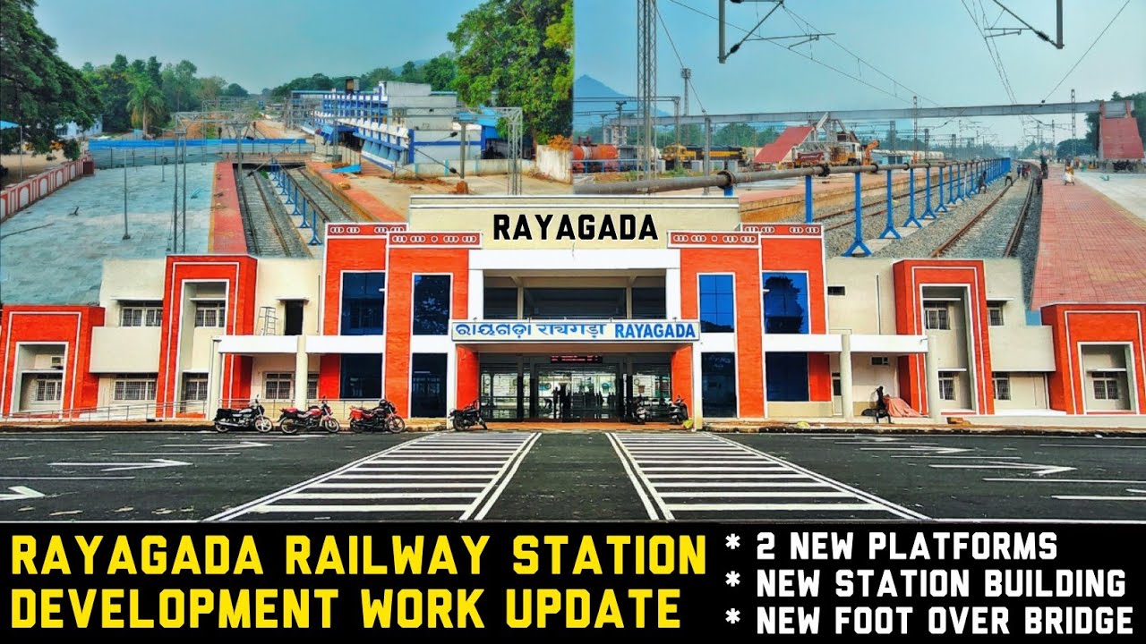 Rayagada Rly Station | *Development Work Update* | New Building & 2 Platforms & FOB | Odisha 4KVideo