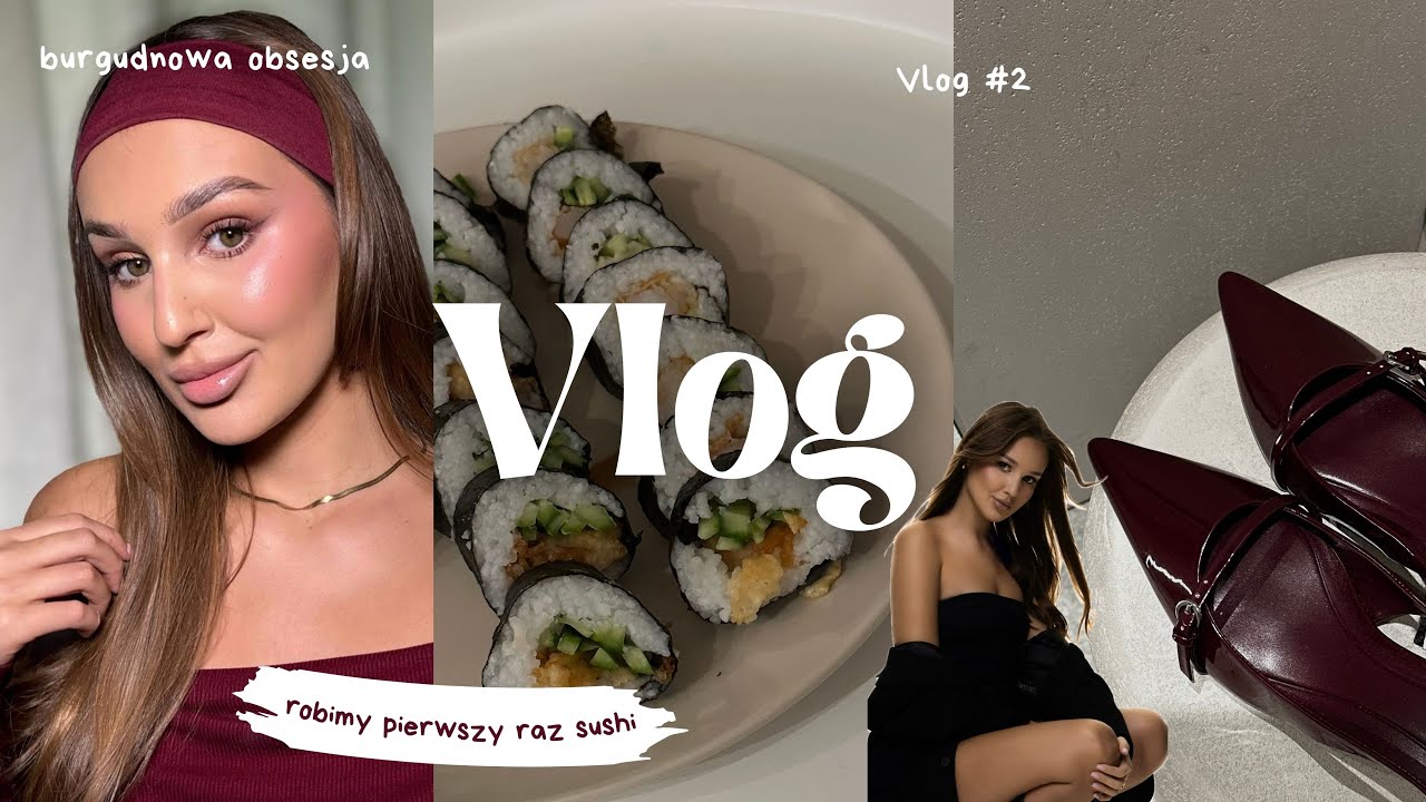 VLOG: robię pierwszy raz sushi! 🍣 zakupy i sesja zdjęciowa 🛍️🪩