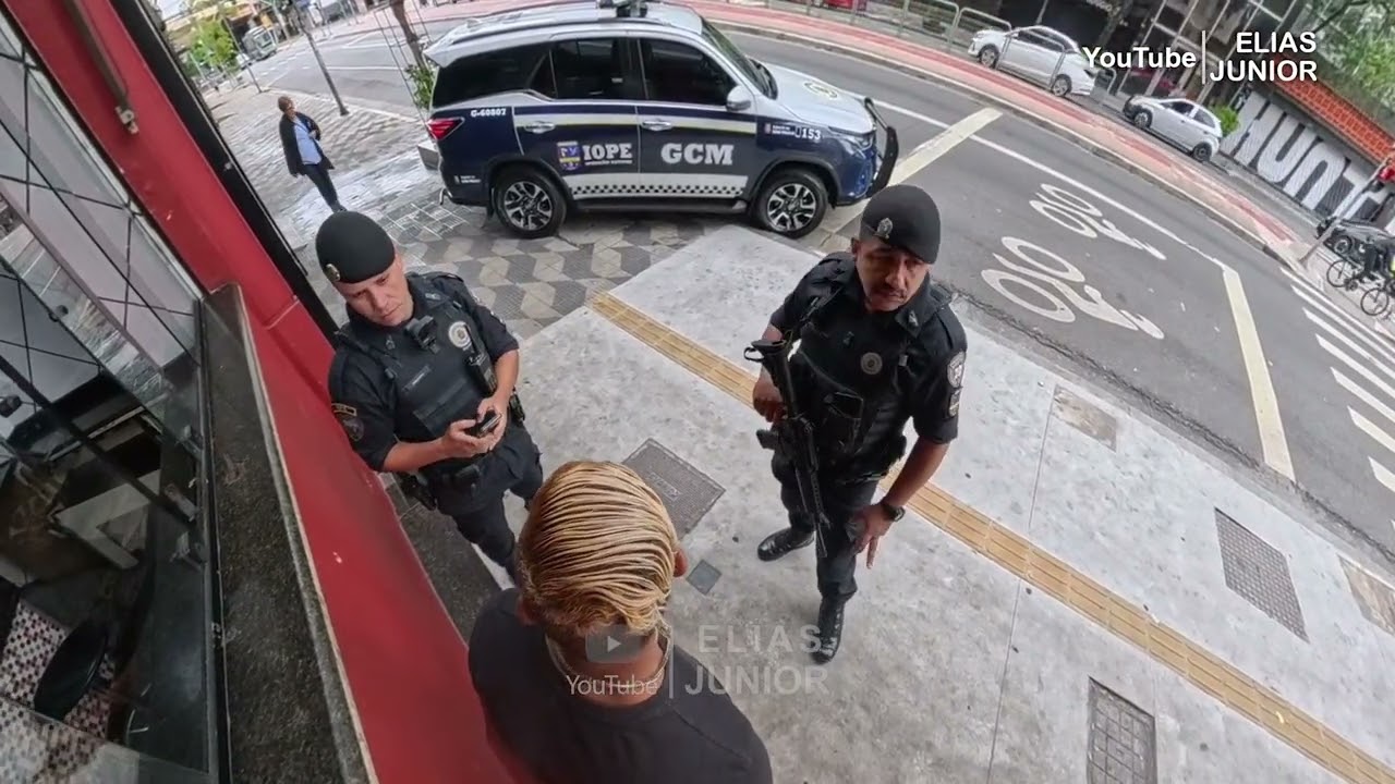 Tinha passagem criminal e achou ruim de ser abordado. Diretor Elias Junior
