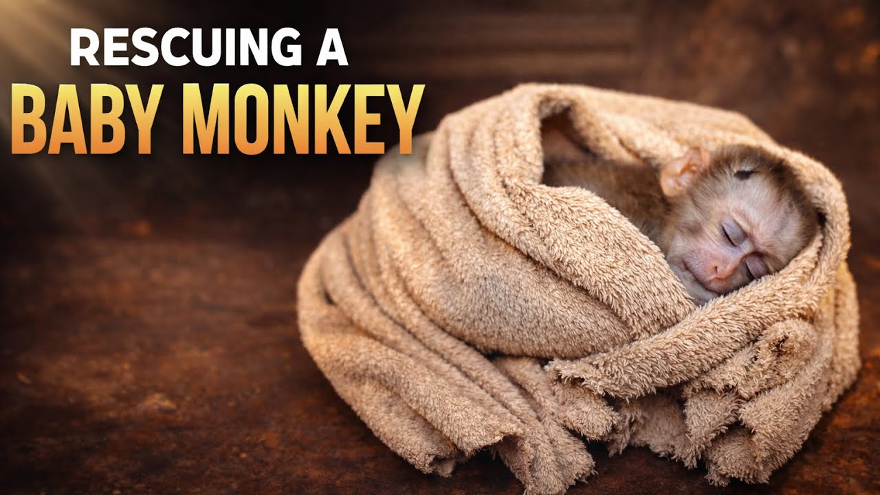Poor Monkey’s Recovery Time  Rest, Care, and Healing Moments