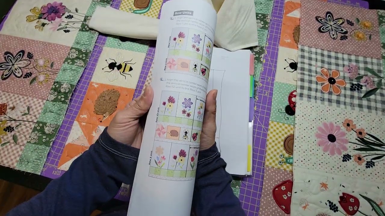 Kimberbell Mystery Wallflower Quilt - Stitching the inner Borders - Minki Kim Version