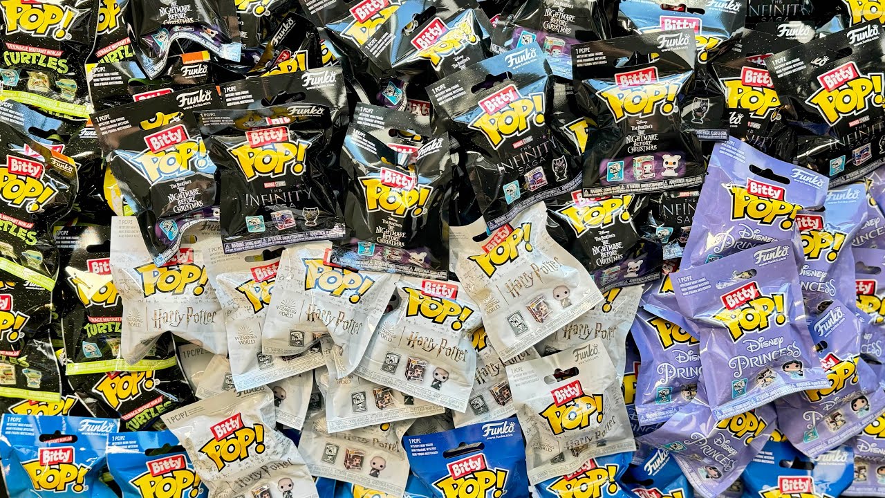 [ASMR] Unboxing *100* Funko Bitty Pop Mystery Surprises!