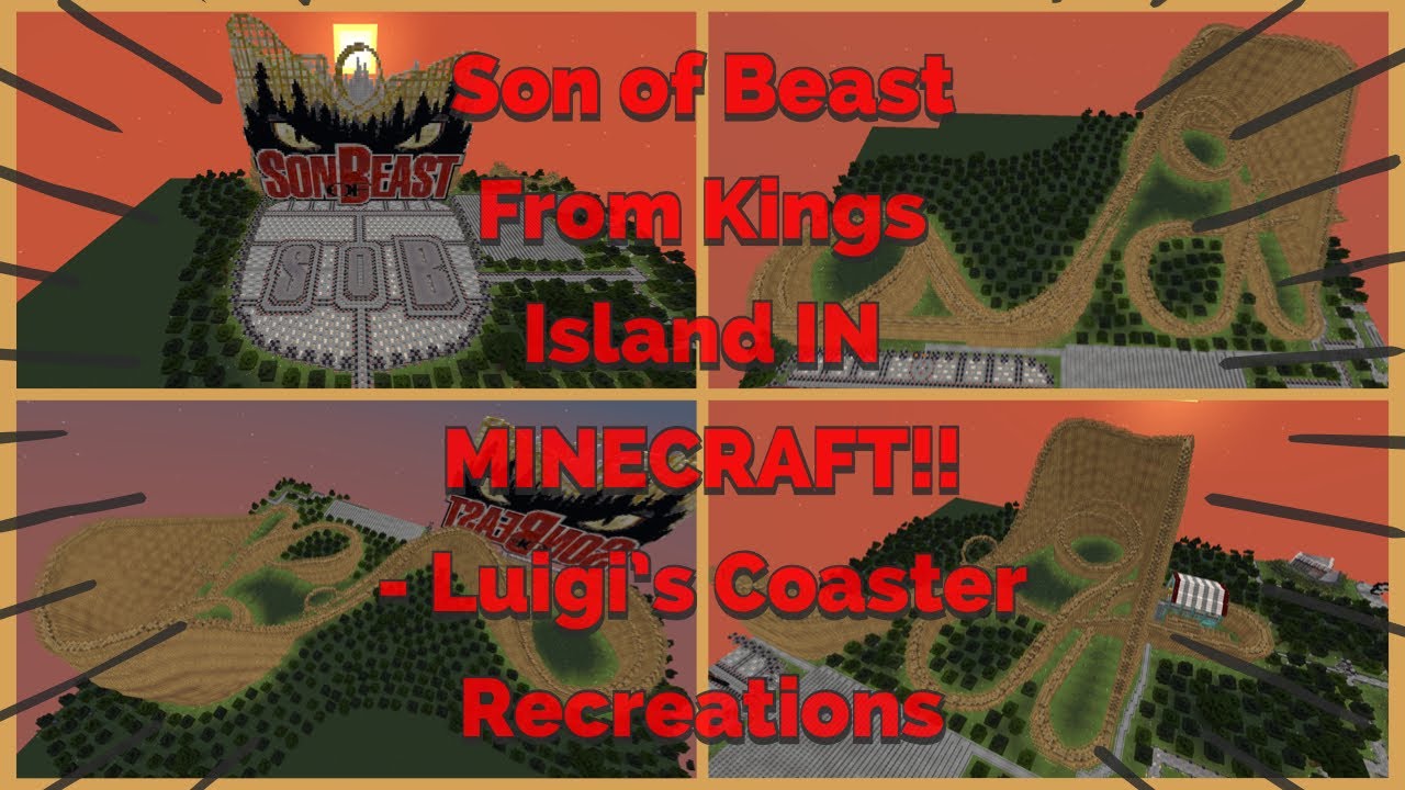 Son of Beast From Kings Island IN MINECRAFT!! - Luigi’s Coaster Recreations
