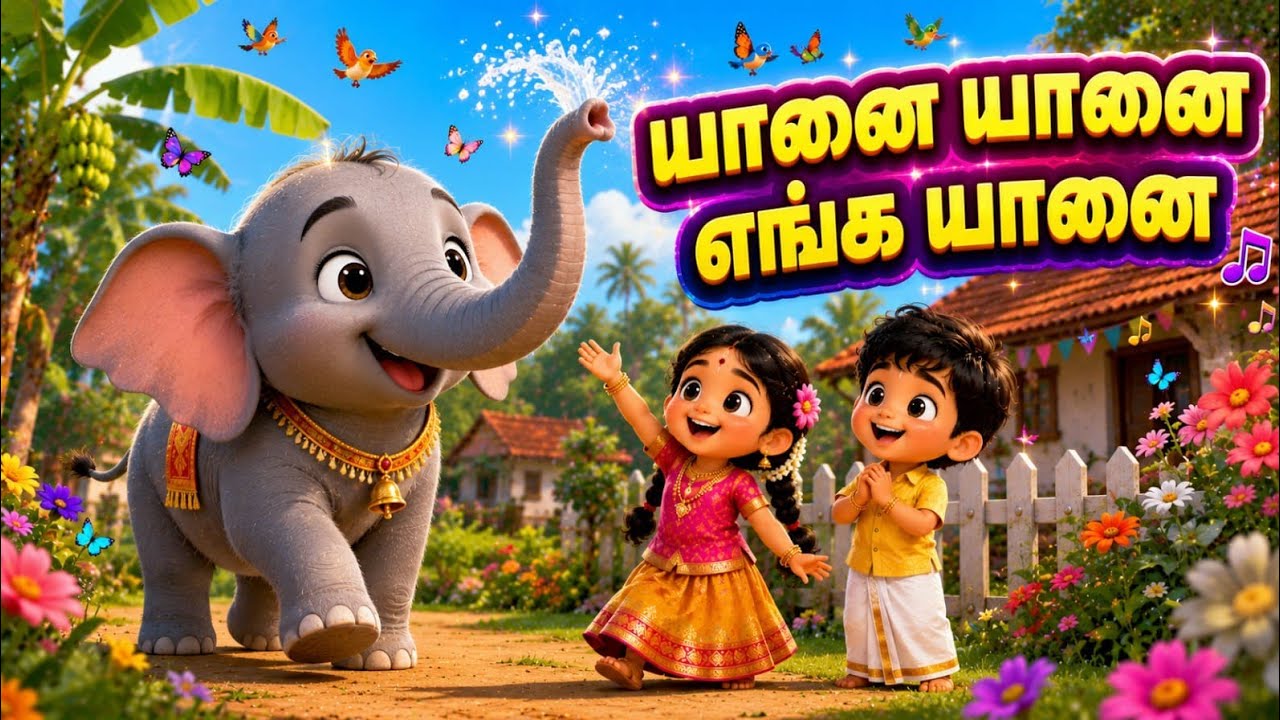யானை யானை  எங்க யானை நீண்ட துதிக்கை கொண்ட யானை