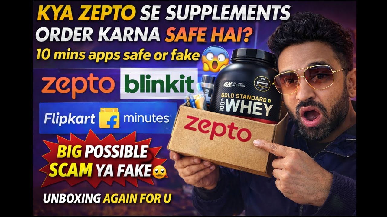 Zepto Se Protein Order Karna Safe? UNBOXING karke dekte hai fake or genuine 😱