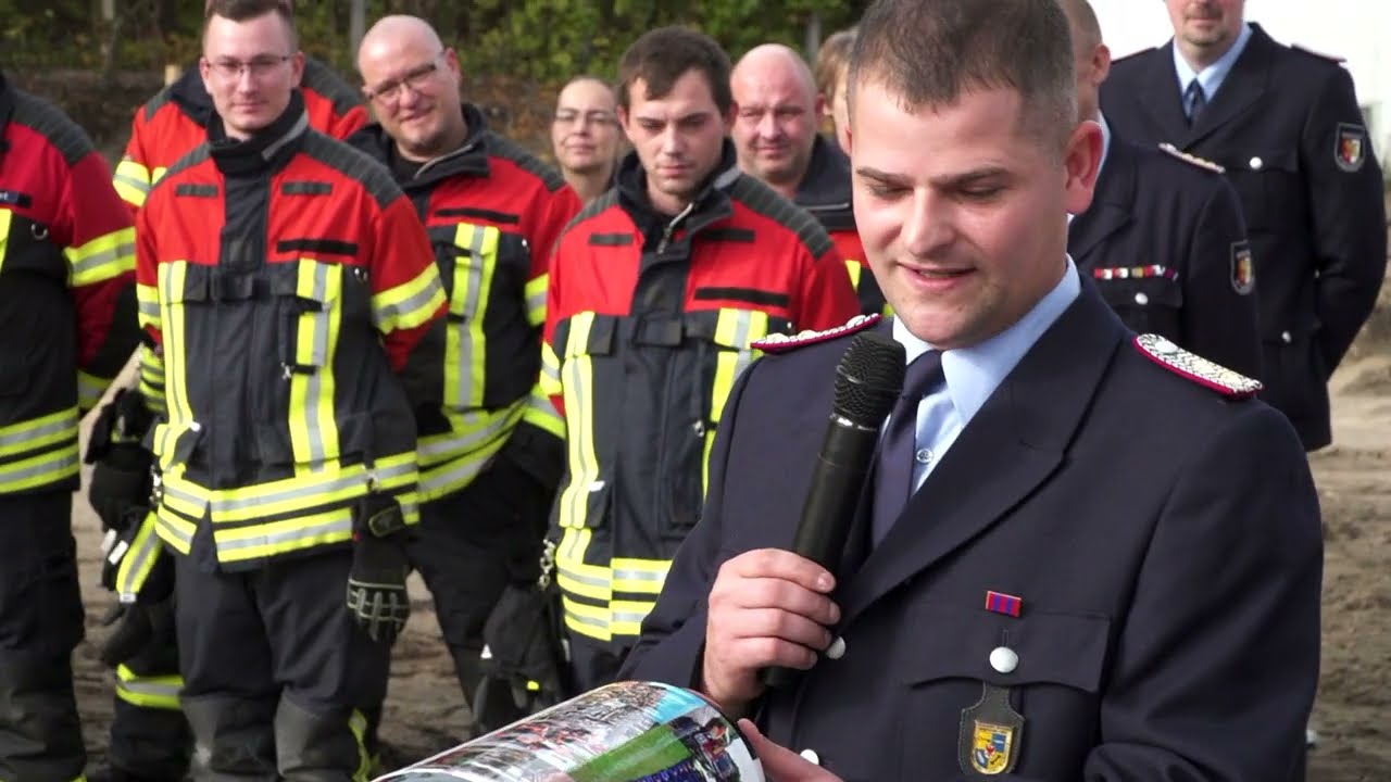 Grundsteinlegung  Neubau Feuerwehrgerätehaus in Wriezen