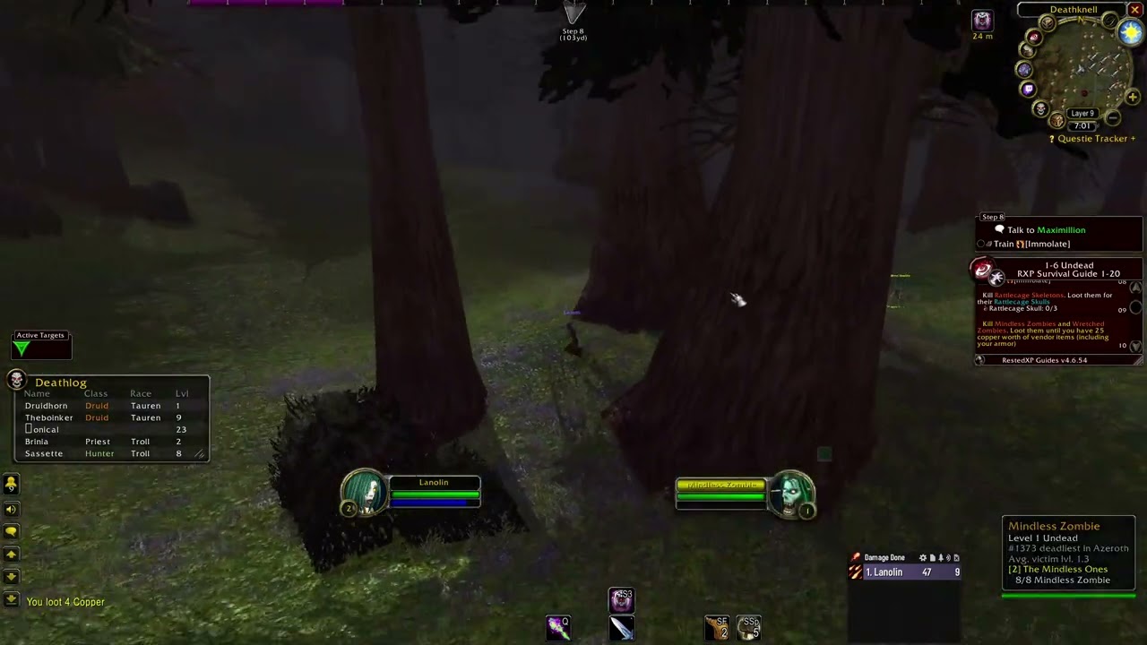 Hardcore WoW: Undead Warlock Part 1 - [Long Play] Comfy, Immersive, and No Commentary