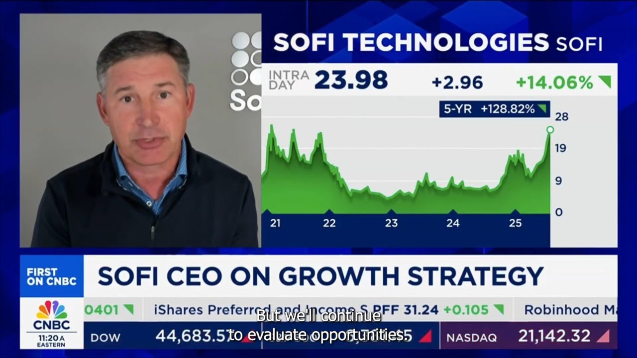 🔥 Генеральный директор SoFi Энтони Ното РАСКРЫВАЕТ ПЛАНЫ МАСШТАБНОГО РОСТА! Рост выручки на 44% +...