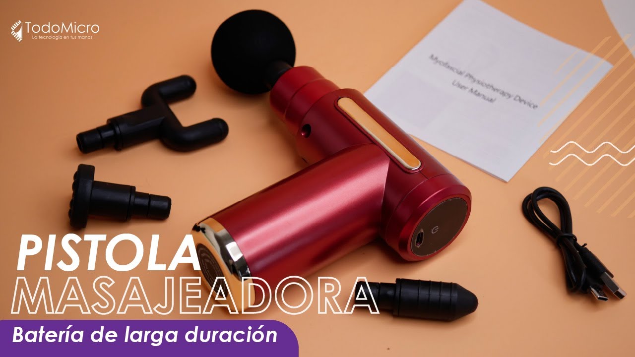 Pistola masajeadora inalámbrica - Elimina contracturas y dolores musculares de todo tipo ✅💪