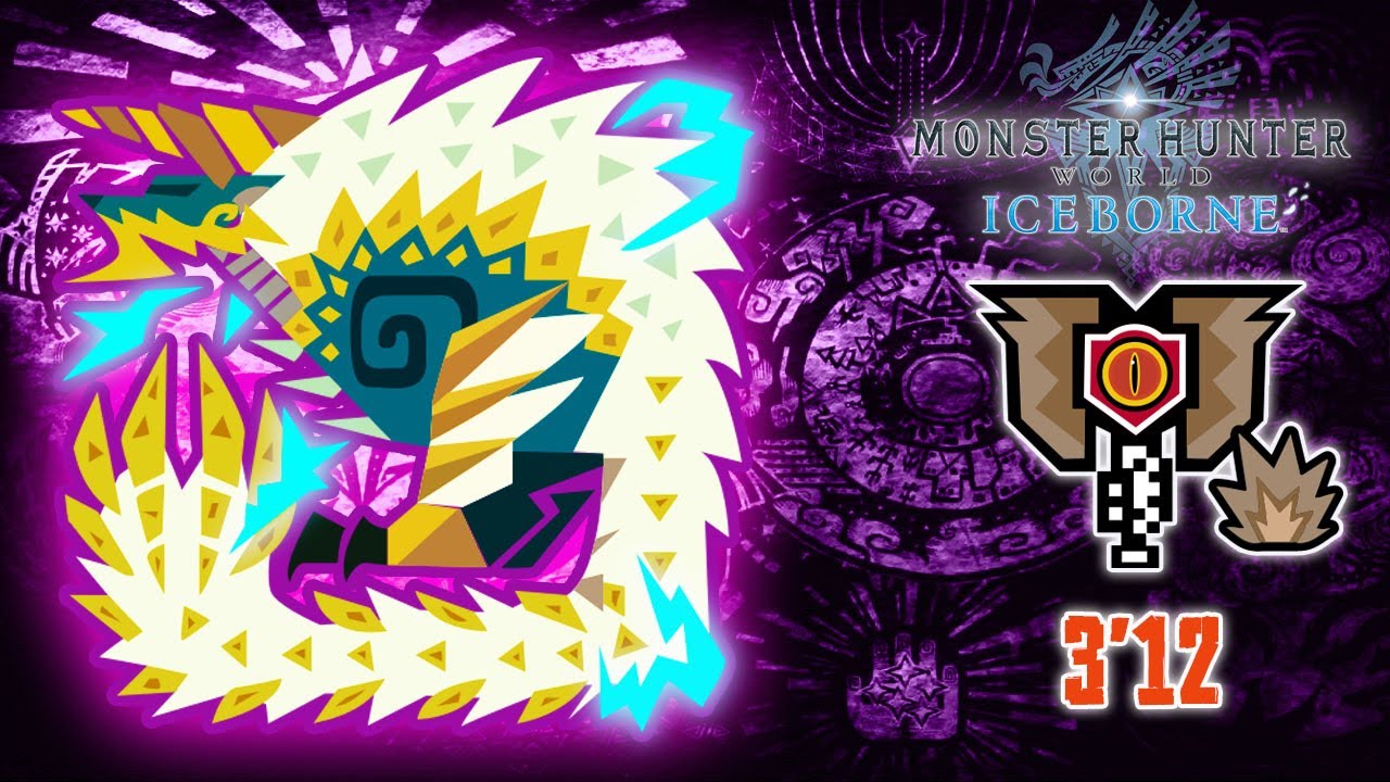 MHWorld Iceborne : MR6★ Tempered Zinogre | 3'12 | Solo With Charge Blade