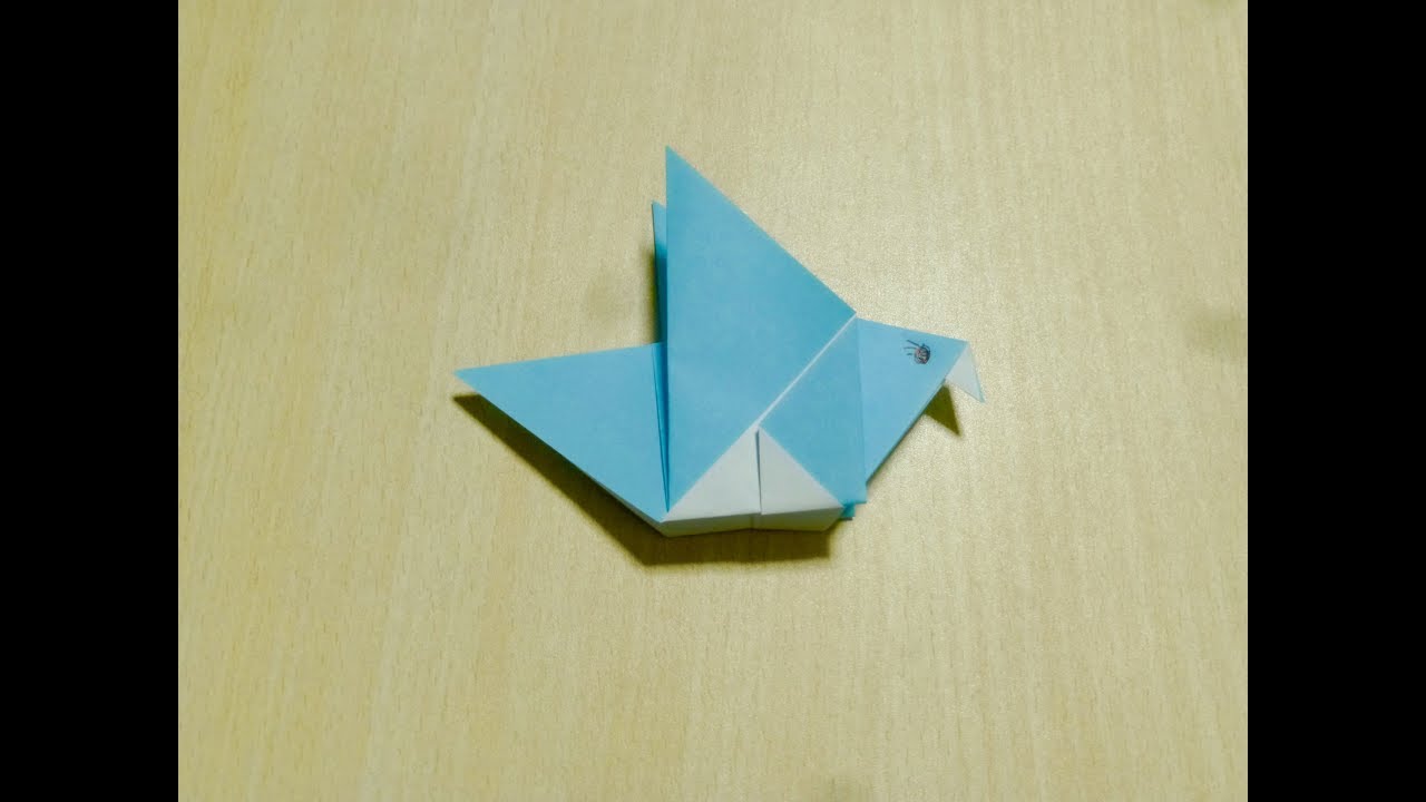 Como fazer pássaros. Origami. A arte de dobrar o papel.