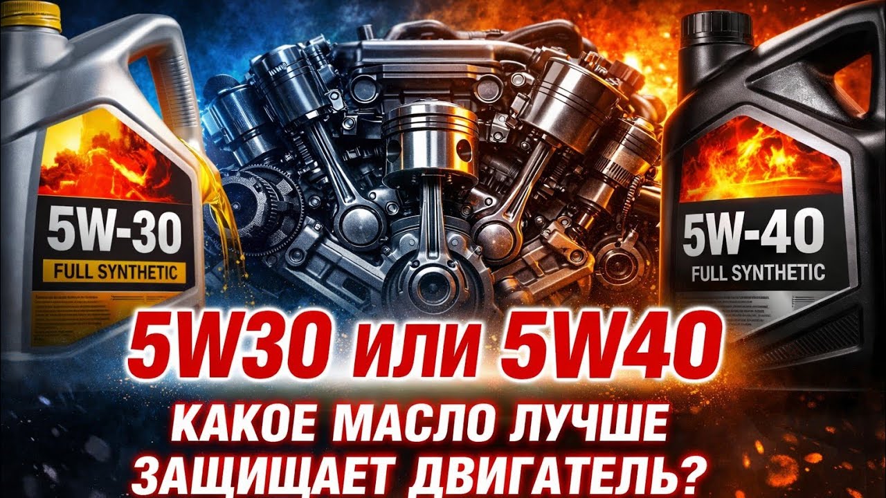 5W30 или 5W40 — какое масло реально защищает двигатель? Честный тест в реальных условиях