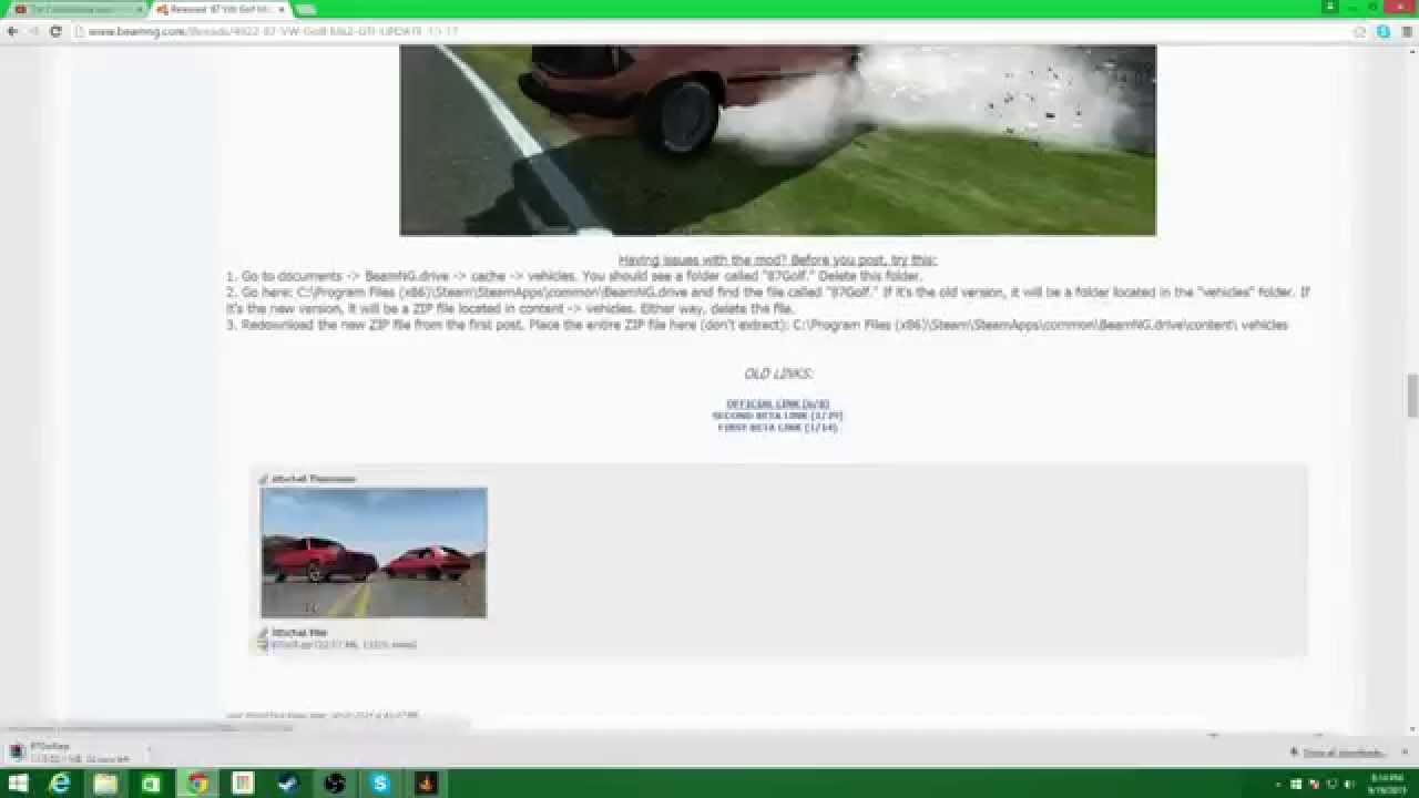 How to install BeamNG Drive mods in 0.4.2.0