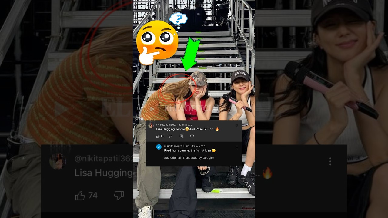WHO HUGGED JENNIE, LISA OR ROS&Egrave;?  🧐🤔 #lisa #jennie #rose