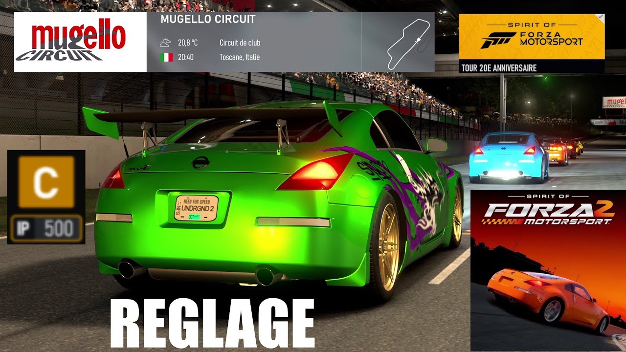 FM8 REGLAGE NISSAN FAIRLADY Z IP 500 C Forza Motorsport 8 PRO SETTINGS MUGELLO CIRCUIT CLASS C