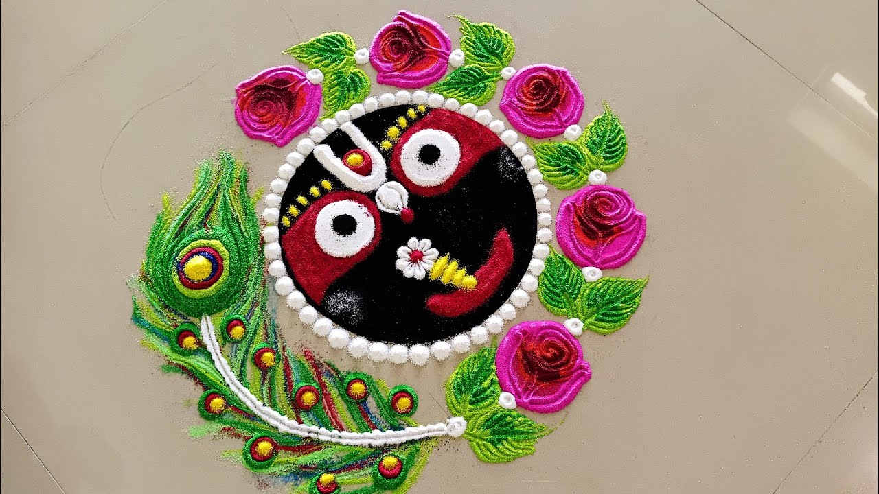 Jagannatha Rangoli Designs  // Puri jagannatha arts, Drawing