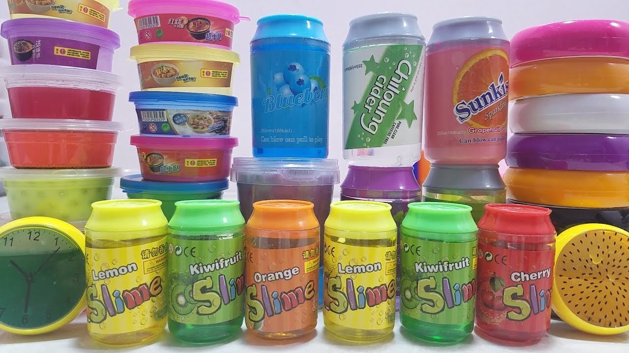 MIXING ALL MY SLIME !! SLIME SMOOTHIE SATISFYING SLIME VIDEOS ! # 8 ALEX SLIME