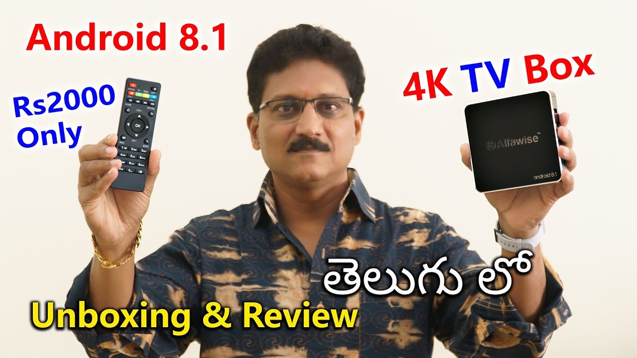 Best Budget Android 4K TV Box Only Rs2000 Unboxing in Telugu...