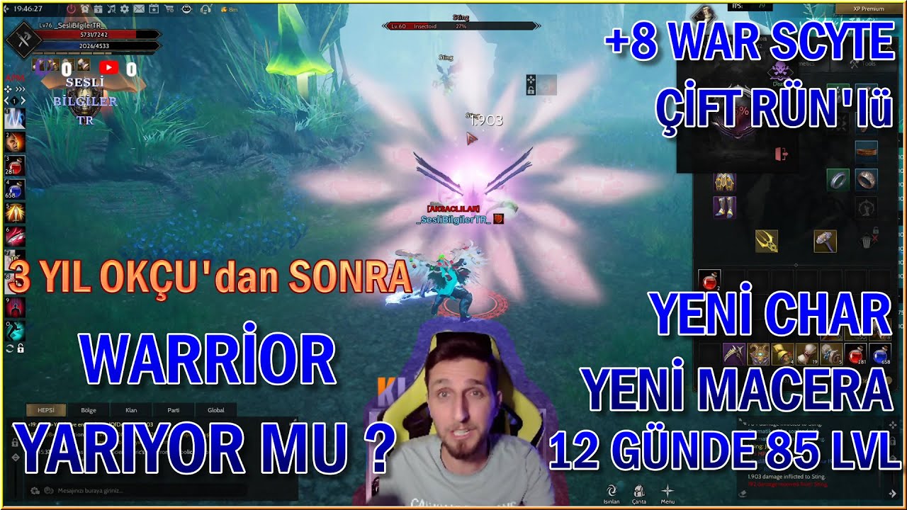 Sonunda Öze Dönüş WARRİOR Yarıyor Mu New Char 12 Günde Kastık AP Fena Değil Şimdi Okçular Düşünsün