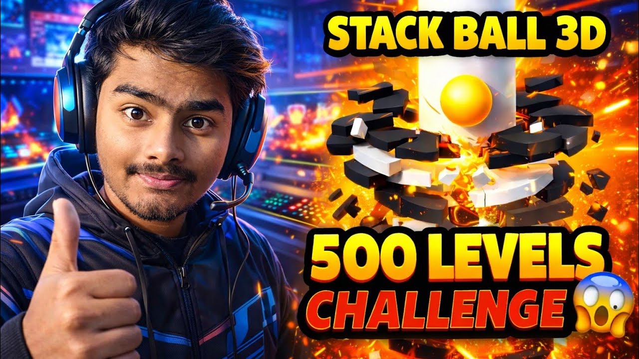STACK BALL 3D LIVE 🔴 | Endless Level Smash Challenge 😱🔥 | Crazy Speed Gameplay Hindi