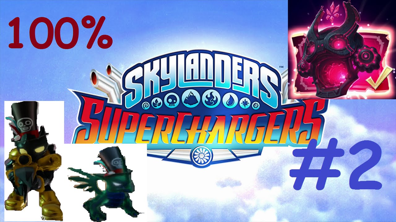 Skylanders Superchargers Walkthrough 100% | NIGHTMARE MODE | Astroblast + Blackout (2 Player) #2