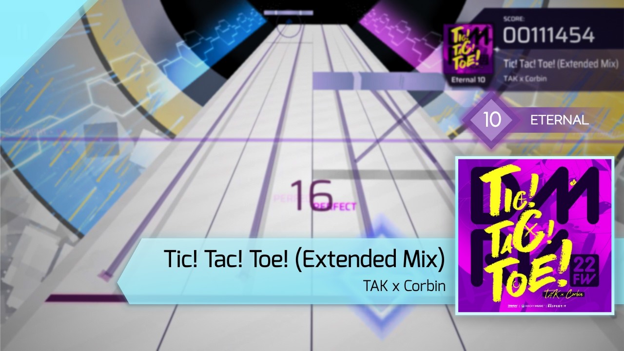 [ArcCreate / Arcaea Fanmade] TAK x Corbin - Tic! Tac! Toe! (Extended Mix) (Eternal 10)