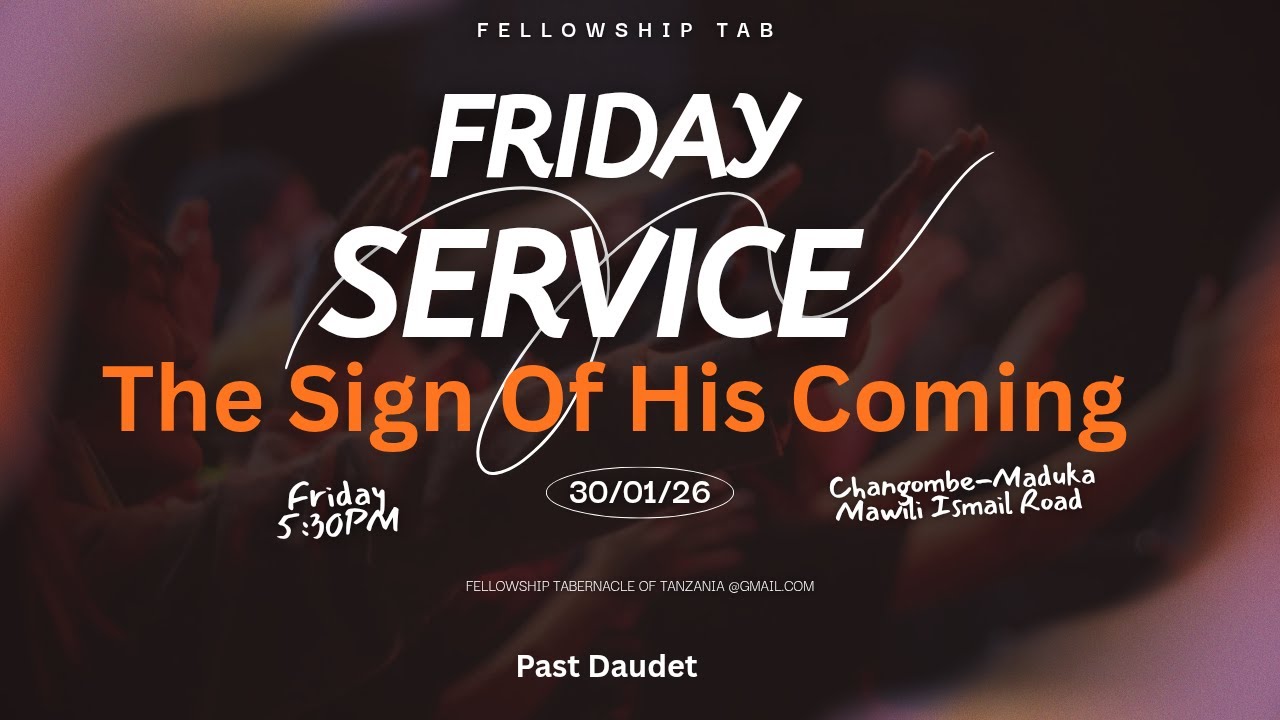 FRIDAY 30/01/2026 EVENING SERVICE | 