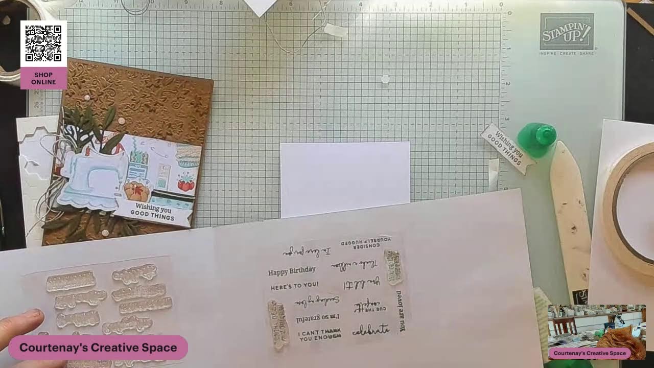 Stampin’ Up! LIVE Cardmaking | Banner Sayings + Hobby Haven DSP with Court 27/11