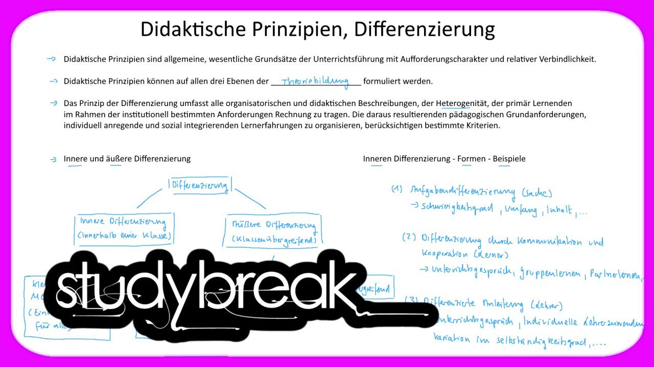 Didaktische Prinzipien, Differenzierung | Didaktik