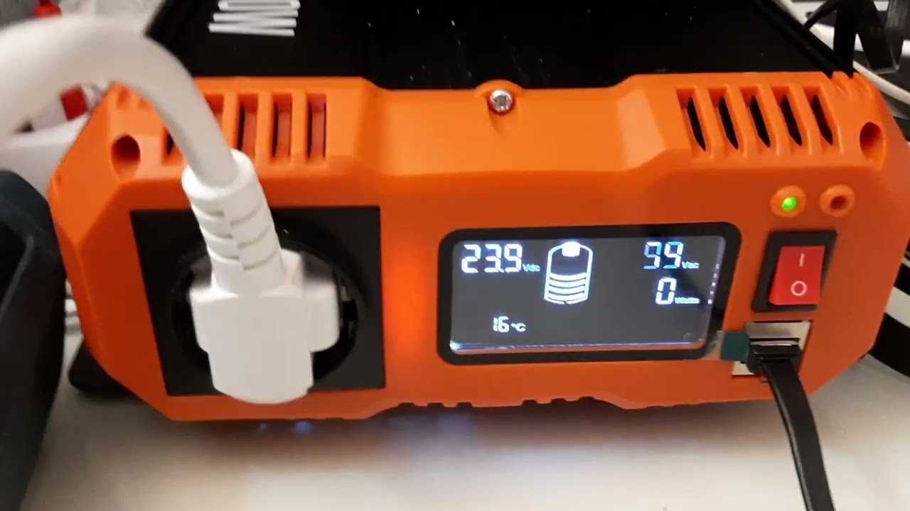 Огляд синусного інвертора FCHAO 1200W (2400W пікове навантаження). Споживання на холостому ходу.