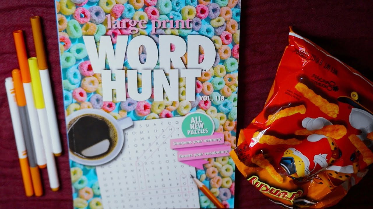 WORD HUNT C WORDS | CRUNCHY CHEETOS ASMR EATING SOUNDS