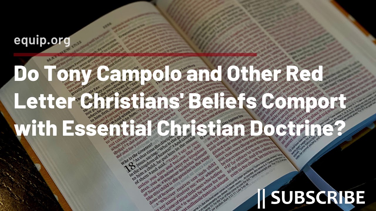Is the Doctrine of Red Letter Christians Biblical?