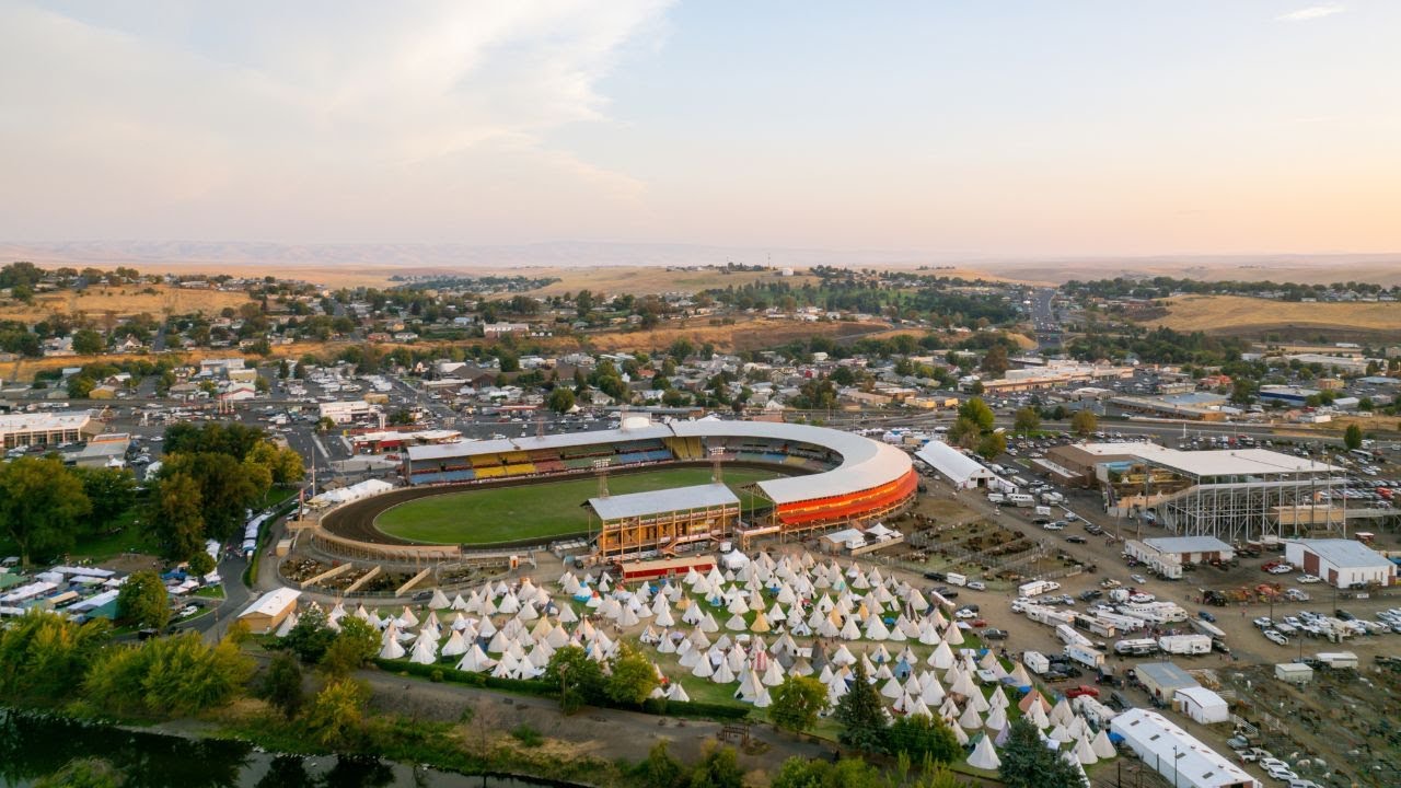 First-Person Drone Tour of The Pendleton Round-Up | Let'er Buck