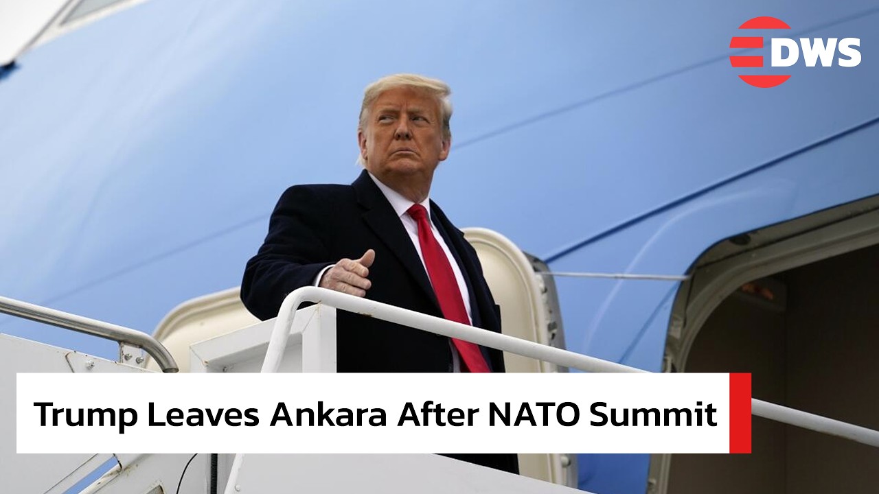 WATCH: Trump Leaves Ankara After the NATO Summit With Powerful Final Message to World Leaders | AC14